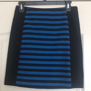 Ann Taylor A Line stripe patterned skirt